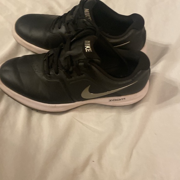 Nike Air Zoom Victory Spiked Golf Shoe - BLACK/SILVER - Picture 4 of 7